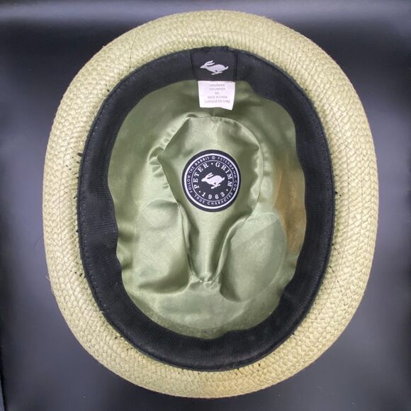 Peter Grimm Green Fedora Hat XXL 100% Paper Follow The Rabbit - Picture 9 of 9